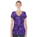 Purple Scales! Short Sleeve Front Detail Top View1