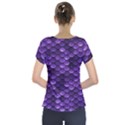 Purple Scales! Short Sleeve Front Detail Top View2