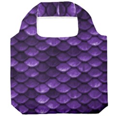 Purple Scales! Foldable Grocery Recycle Bag by fructosebat