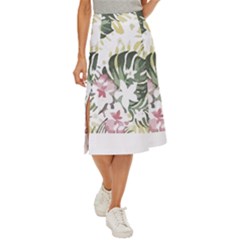 Hawaii T- Shirt Hawaii Bloom Creative T- Shirt Midi Panel Skirt by maxcute