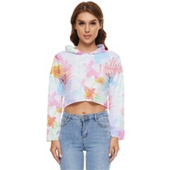 Hawaii T- Shirt Hawaii Blossoms Garden T- Shirt Women s Lightweight Cropped Hoodie by maxcute