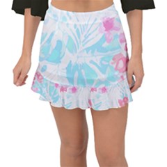 Hawaii T- Shirt Hawaii Diana Flower Pattern T- Shirt Fishtail Mini Chiffon Skirt by maxcute