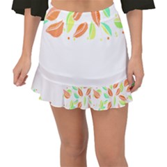 Leaves Design T- Shirtleaves T- Shirt (1) Fishtail Mini Chiffon Skirt by maxcute
