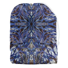 Denim Blend Repeats I Drawstring Pouch (3xl) by kaleidomarblingart
