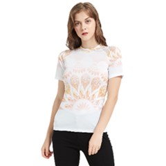 Mandala T- Shirt Mandala The Sunrise Series 002 T- Shirt Women s Short Sleeve Rash Guard by maxcute