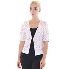 Rattlesnake T- Shirt Rattlesnake Skin T- Shirt Cropped Button Cardigan by maxcute