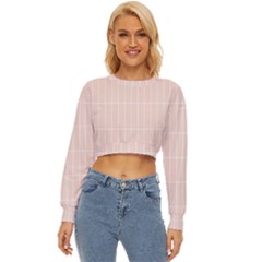 Rectangular Seamless Pattern T- Shirt Rectangular Grid Pattern - Pale Pink T- Shirt Lightweight Long Sleeve Sweatshirt by maxcute