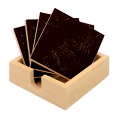 Background Pattern Texture Design Bamboo Coaster Set by Jancukart