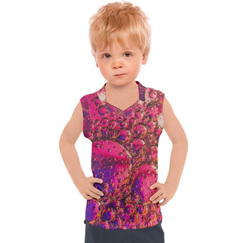 Colorful Bubbles Abstract Art Kids  Sport Tank Top by Jancukart