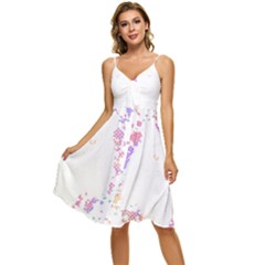 Tiger Face T- Shirttiger T- Shirt (1) Sleeveless Tie Front Chiffon Dress by maxcute