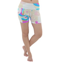 Unicorn Lover T- Shirt Cartoon Little Unicorn  T- Shirt Lightweight Velour Yoga Shorts by maxcute