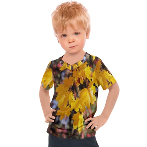 Amazing Arrowtown Autumn Leaves Kids  Sports Tee by artworkshop