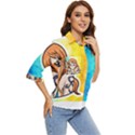 Nami Lovers Money Women s Quarter Sleeve Pocket Shirt View2