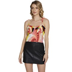 Fractalflowers Flowy Camisole Tie Up Top by Sparkle