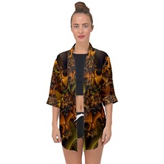 Digitalartflower Open Front Chiffon Kimono by Sparkle