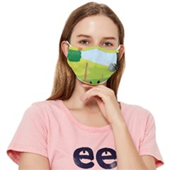 Large Fitted Cloth Face Mask (adult) by SymmekaDesign
