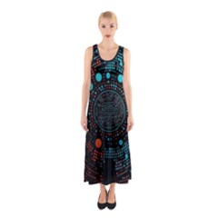 Big Data Abstract Abstract Background Sleeveless Maxi Dress by Pakemis