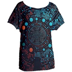 Big Data Abstract Abstract Background Women s Oversized Tee by Pakemis