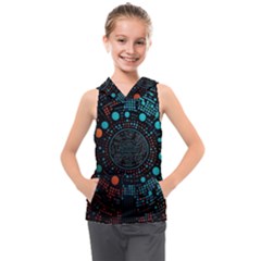 Big Data Abstract Abstract Background Kids  Sleeveless Hoodie by Pakemis
