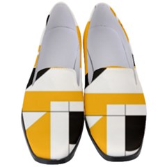 Design Pattern Yellow Background Art Women s Classic Loafer Heels by Jancukart