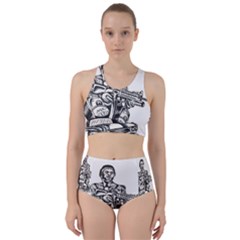 Scarface Movie Traditional Tattoo Racer Back Bikini Set by tradlinestyle