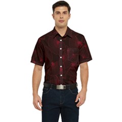 Folding Fan Seamless Pattern Men s Short Sleeve Pocket Shirt  by Pakemis
