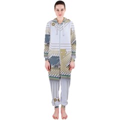 Technics Design Element Set Pattern Graphic Symbol Hooded Jumpsuit (ladies) by danenraven