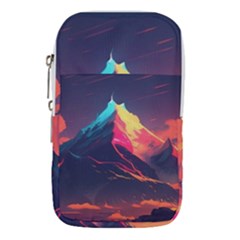 Mountain Sky Color Colorful Night Waist Pouch (small) by Ravend
