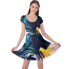 Who Sample Robot Prettyblood Cap Sleeve Dress by Ravend