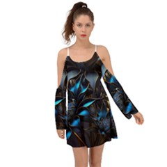 Flower Metal Flowers Sculpture Boho Dress by Ravend