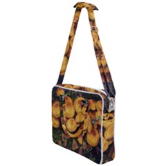 Orange Mushrooms In Patagonia Forest, Ushuaia, Argentina Cross Body Office Bag by dflcprintsclothing