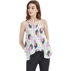 Pattern Pastel Drawing Art Flowy Camisole Tank Top by Uceng