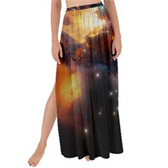 Nebula Galaxy Stars Astronomy Maxi Chiffon Tie-up Sarong by Uceng