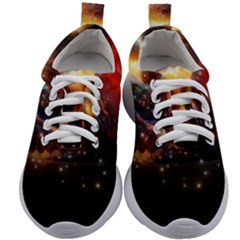 Nebula Galaxy Stars Astronomy Kids Athletic Shoes by Uceng