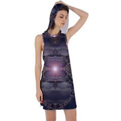 Fantasy Science Fiction Portal Racer Back Hoodie Dress by Uceng