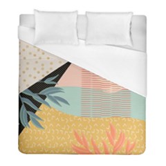 Leaves Pattern Design Colorful Duvet Cover (full/ Double Size) by Uceng