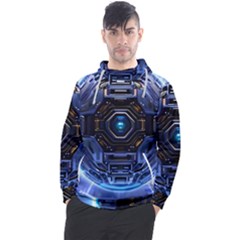 Ai Generated Digital Technology Computer Internet Men s Pullover Hoodie by Ravend