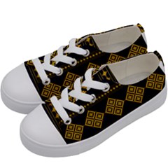 Abstract Antique Architecture Art Artistic Artwork Kids  Low Top Canvas Sneakers by Ravend