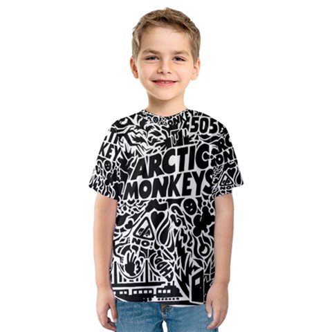 Arctic Monkeys Digital Wallpaper Pattern No People Creativity Kids  Sport Mesh Tee by Sudhe