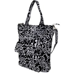 Arctic Monkeys Digital Wallpaper Pattern No People Creativity Shoulder Tote Bag by Sudhe