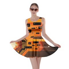 Technology Design Tech Computer Future Business Skater Dress by Ravend