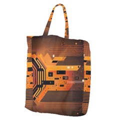 Technology Design Tech Computer Future Business Giant Grocery Tote by Ravend