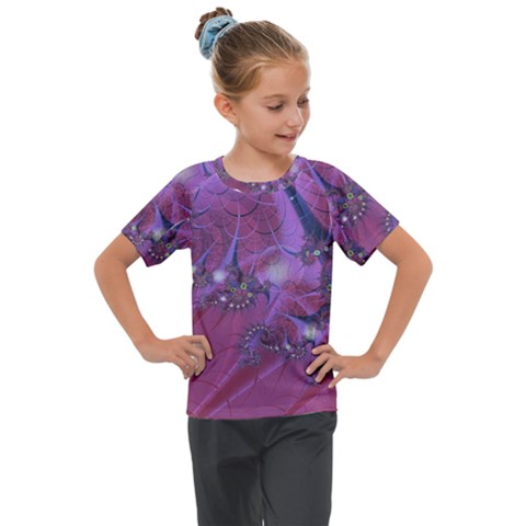 Fractal Math Abstract Abstract Art Digital Arts Kids  Mesh Piece Tee by Ravend