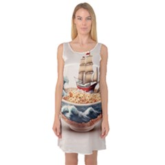 Ai Generated Noodles Pirate Chinese Food Food Sleeveless Satin Nightdress by danenraven