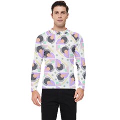 Pattern Pastel Drawing Art Men s Long Sleeve Rash Guard by Ravend