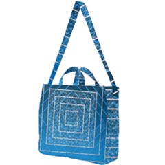 Network Social Abstract Square Shoulder Tote Bag by Ravend