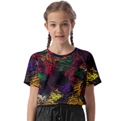 Abstract Painting Colorful Kids  Basic Tee by Ravend
