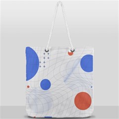 Computer Network Technology Digital Science Fiction Full Print Rope Handle Tote (large) by Ravend