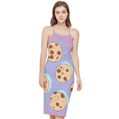 Cookies Chocolate Chips Chocolate Cookies Sweets Bodycon Cross Back Summer Dress by Ravend