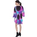 Cookies Chocolate Cookies Sweets Snacks Baked Goods V-Neck Flare Sleeve Mini Dress View2